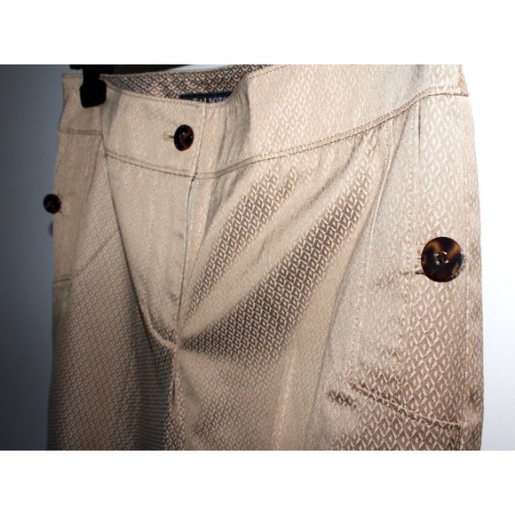 Talbots Jacquard Diamond Pattern Ankle Pants - Picture 3 of 9